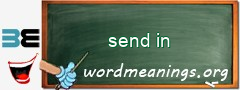 WordMeaning blackboard for send in